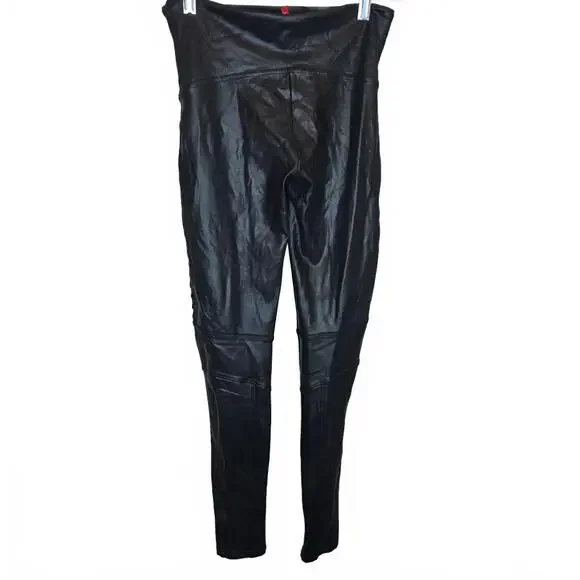 Spanx faux leather moto legging Women's size M - Picture 2 of 7